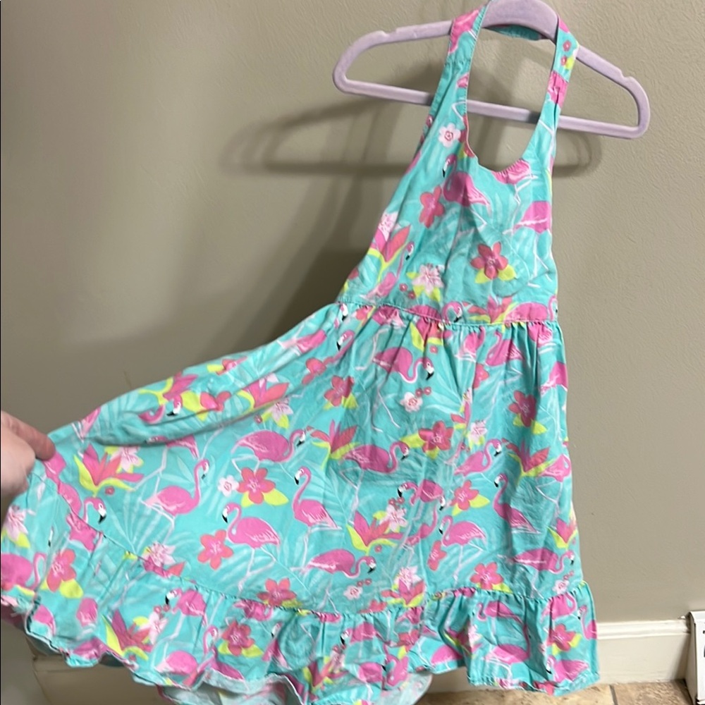 Gymboree Blue and Pink Halter Sundress Casual